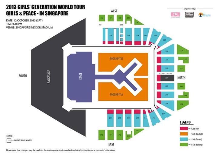 [15-08-2013]"2013 Girls' Generation's World Tour – Girls & Peace" sẽ diễn ra tại Singapore vào ngày 12 tháng 10 Singaporeseatingchart