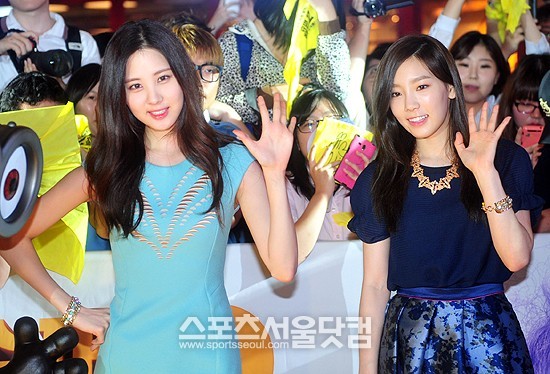 [PIC][04-09-2013]TaeYeon và SeoHyun xuất hiện tại buổi ra mắt bộ phim hoạt hình "Despicable Me 2" với tư cách là diễn viên lồng tiếng 130904_522709f520be0