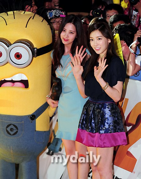 [PIC][04-09-2013]TaeYeon và SeoHyun xuất hiện tại buổi ra mắt bộ phim hoạt hình "Despicable Me 2" với tư cách là diễn viên lồng tiếng 201309041912101122_1