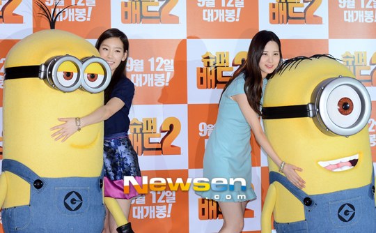 [PIC][04-09-2013]TaeYeon và SeoHyun xuất hiện tại buổi ra mắt bộ phim hoạt hình "Despicable Me 2" với tư cách là diễn viên lồng tiếng 201309041926262710_1
