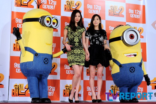 [PIC][04-09-2013]TaeYeon và SeoHyun xuất hiện tại buổi ra mắt bộ phim hoạt hình "Despicable Me 2" với tư cách là diễn viên lồng tiếng 20130904_1378280750_13712000_1
