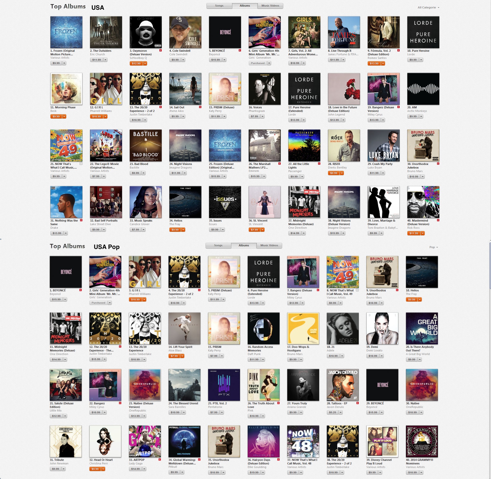 [26-02-2014]"Mr.Mr." All-Kill trên các website âm nhạc Hàn Quốc và nằm trong Top iTunes của nhiều quốc gia khác nhau Itunes-usa