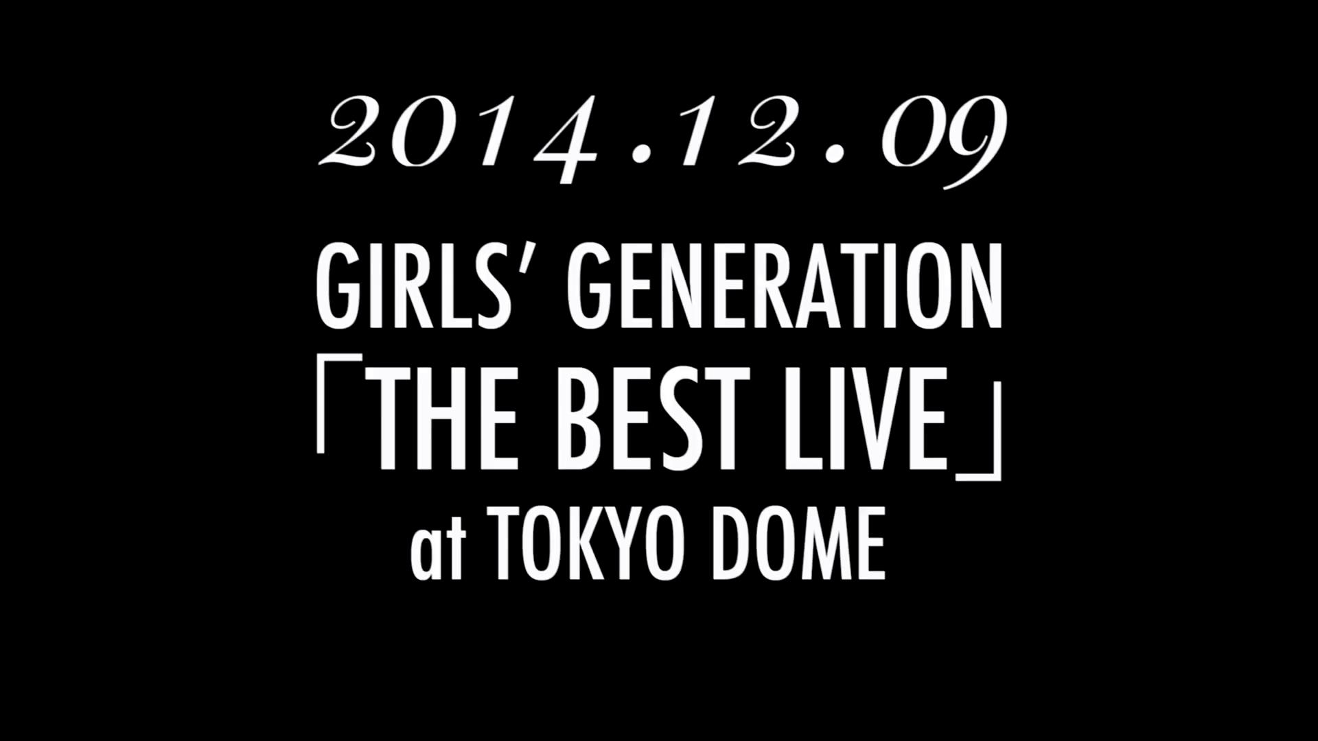 Girls' Generation anuncia "THE BEST LIVE" en  Tokyo Dome el 9 de Diciembre Thebestlive