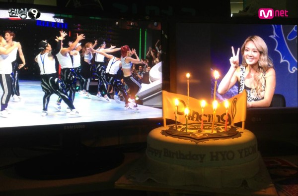 dancing 9 happybday hyoyeon